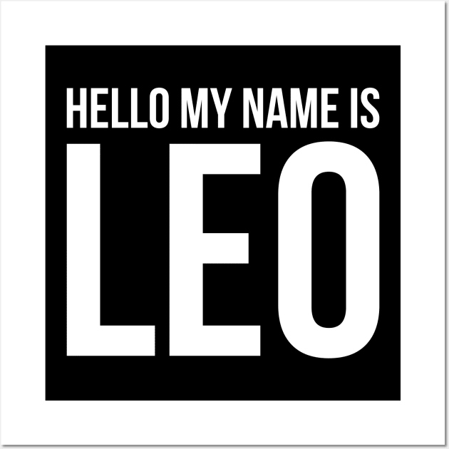 My name is Leo Wall Art by Monosshop